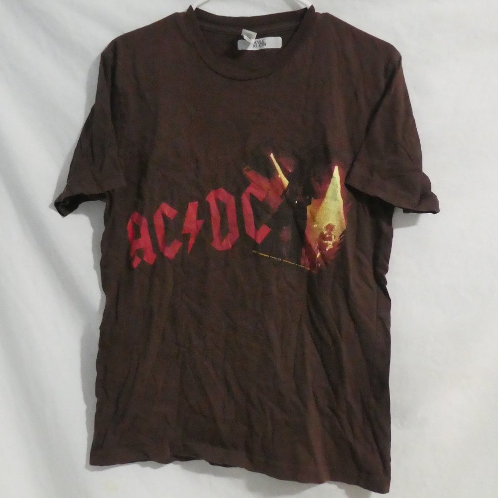 NLA NEXT LEVEL APPAREL | medium | AC ⚡ DC Brown Short Sleeve T-Shirt / Tee
